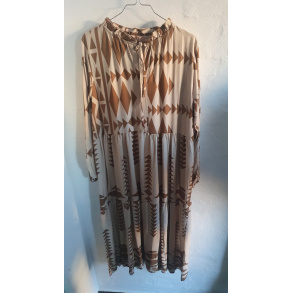 Olga ZIG ZAG Kjole, Brun