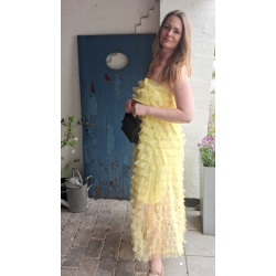 Tulle tyl skirt, Gul