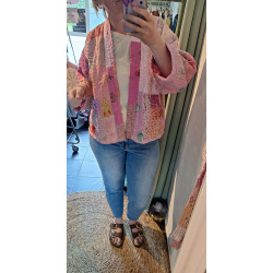 GITTE UNIKA Jakke, rosa mix