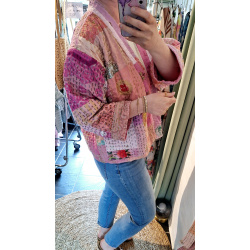 GITTE UNIKA Jakke, rosa mix