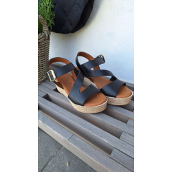 April sandal, sort, T&S