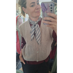 Beige vest, Boho love