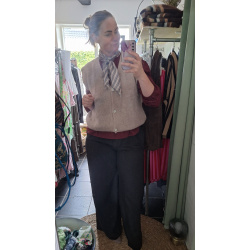 Beige vest, Boho love