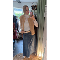 Beige TEDDY Vest, Boho love