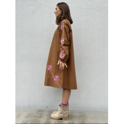 BERLIN dress, Nougat