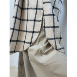 ASTON brushed check skjorte kjole, Gaspar