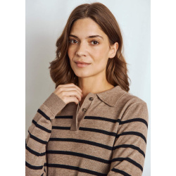 BS EIRIN polo strik, Brun &amp; Stengaade