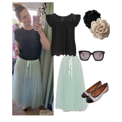 Daisy Tyl skirt, Mint
