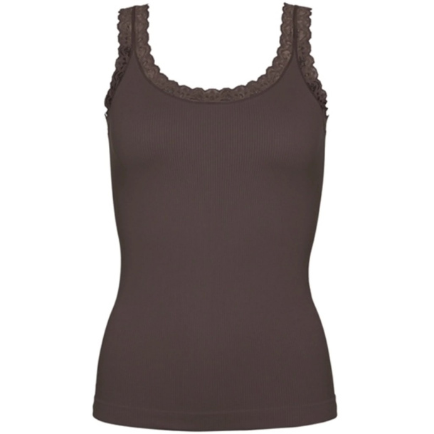 Frida rib top, alm lngde