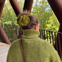 Stor DAISY blomst Hrklemme