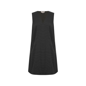 Juliette Check Spencer Dress - Black/Brown