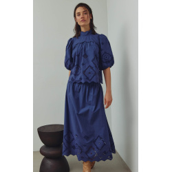 N-MARISOL skirt, dusty blue