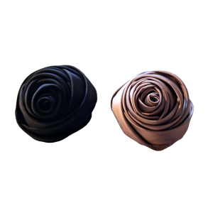 Luster rosana- Satin blomst m klemme