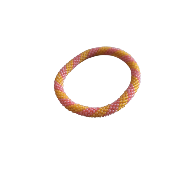 Gul/pink Nepal Armbnd