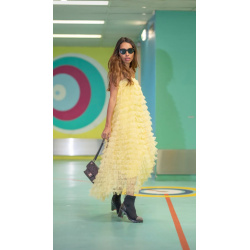 Tulle tyl skirt, Gul