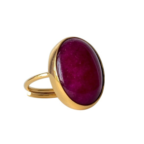 RING BABY justerbar, Ruby jade