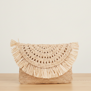 TAZZOLI rafia clutch
