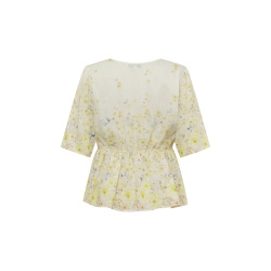AURORA bluse, pale yellow