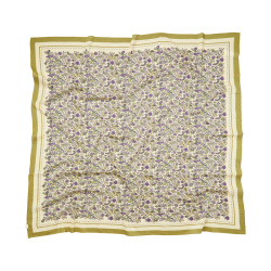 FIORA SICO SCARF | RUTABAGA WHITE silke/bomuld t�rkl�de