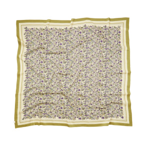 FIORA SICO SCARF | RUTABAGA WHITE silke/bomuld t�rkl�de