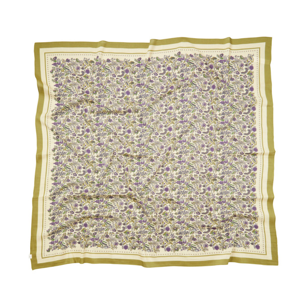FIORA SICO SCARF | RUTABAGA WHITE silke/bomuld t�rkl�de