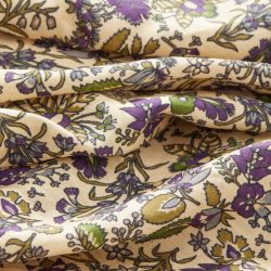 FIORA SICO SCARF | RUTABAGA WHITE silke/bomuld t�rkl�de