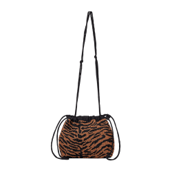 TIGAREA giana Taske, h�ndsyet perle taske med tiger striber