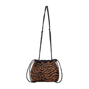 TIGAREA giana Taske, h�ndsyet perle taske med tiger striber