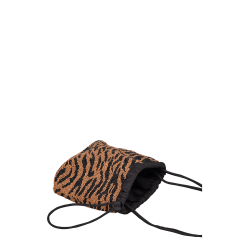 TIGAREA giana Taske, h�ndsyet perle taske med tiger striber