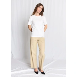 BA ABELONE Basis Tee, Hvid/ Sort