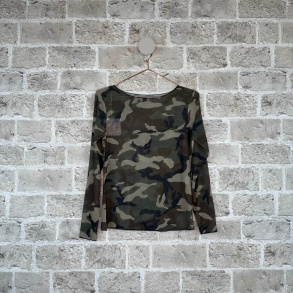 CASH Camo, cashmere top