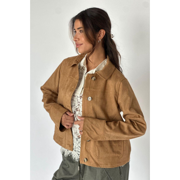 PAIGE jakke i ruskinds look, Continue