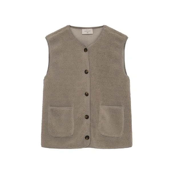 FQ TEDDY vest- desert taupe