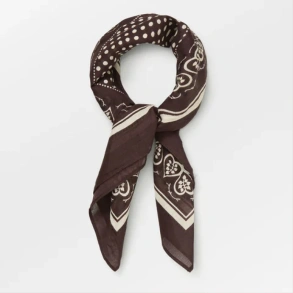 HEARTA COTTA Scarf, hot fugde brown