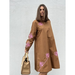 BERLIN dress, Nougat