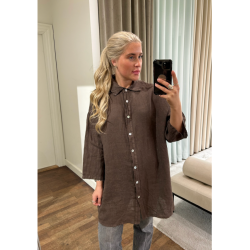 JENNA Oversize Hr skjorte, Tiffany