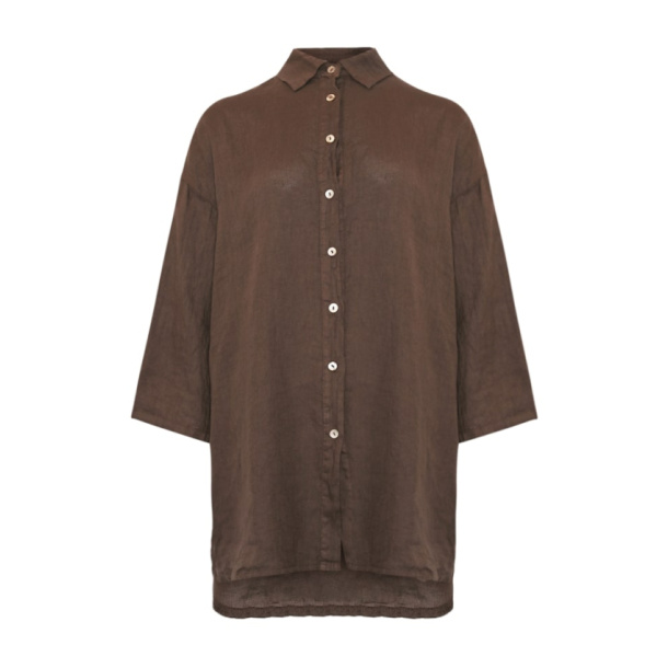 JENNA Oversize Hr skjorte, Tiffany