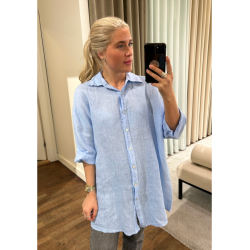 JENNA Oversize Hr skjorte, Tiffany