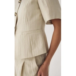 N- KASAUNDRA Blazer- Oyster, NOELLA