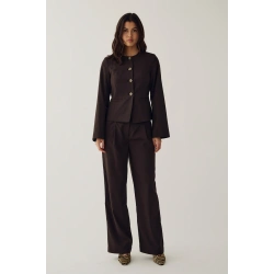 N- KASAUNDRA Blazer- Chocolate