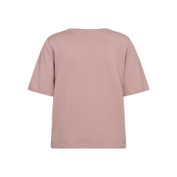 FQROSE finstrikket tshirt, pale mauve