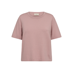 FQROSE finstrikket tshirt, pale mauve